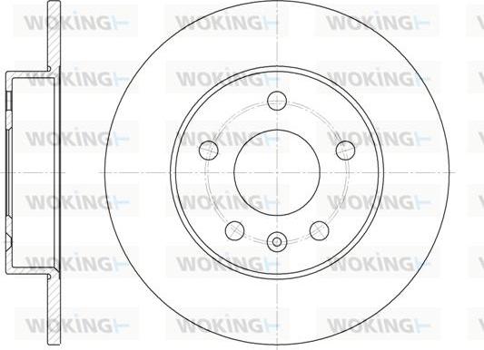 Woking D6578.00 - Brake Disc autospares.lv