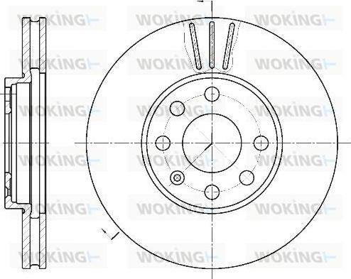 Woking D6572.10 - Brake Disc autospares.lv