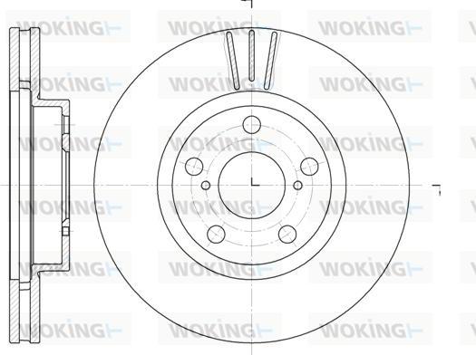 Woking D6577.10 - Brake Disc autospares.lv