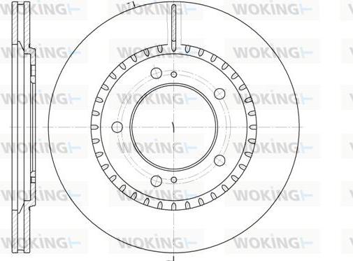 Woking D6699.10 - Brake Disc autospares.lv