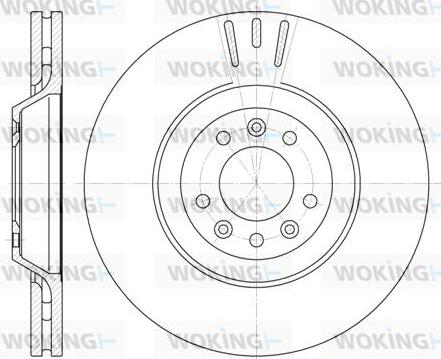 Woking D6691.10 - Brake Disc autospares.lv