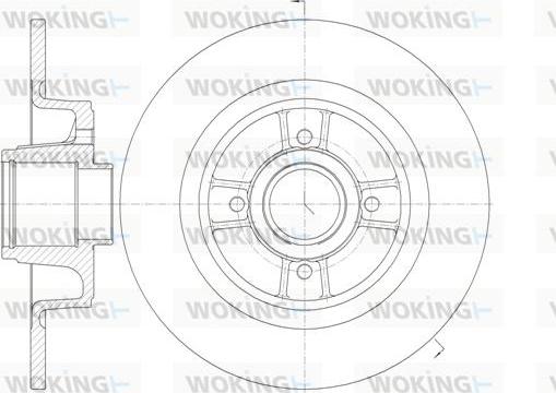 Woking D6698.00 - Brake Disc autospares.lv