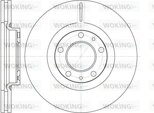 Woking D6693.10 - Brake Disc autospares.lv