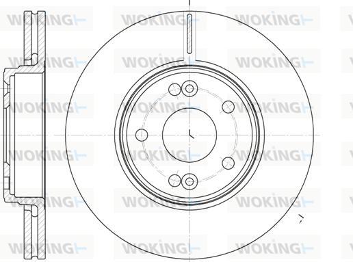 Woking D6697.10 - Brake Disc autospares.lv