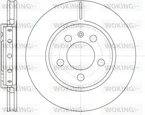 Woking D6646.10 - Brake Disc autospares.lv