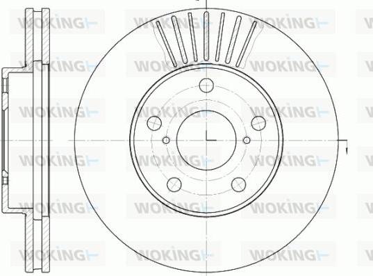 Woking D6640.10 - Brake Disc autospares.lv