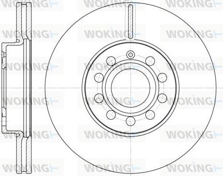 Woking D6648.10 - Brake Disc autospares.lv