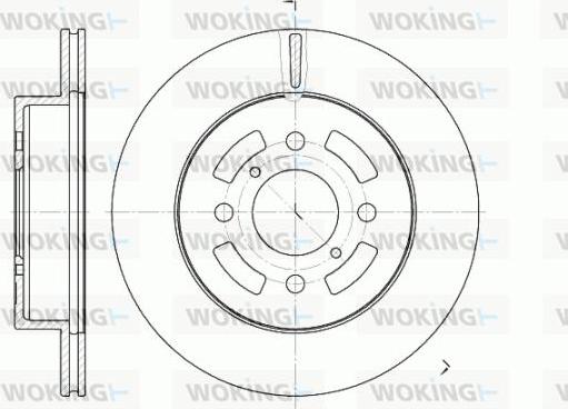 Woking D6642.10 - Brake Disc autospares.lv