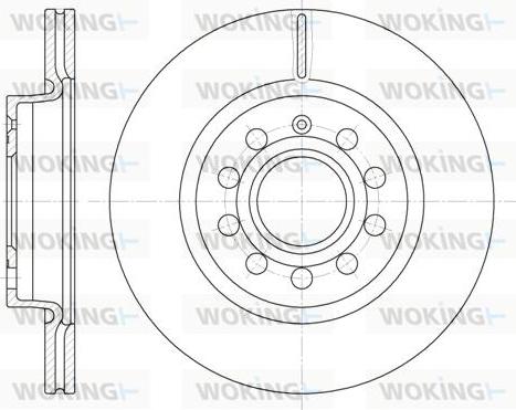 Woking D6647.10 - Brake Disc autospares.lv