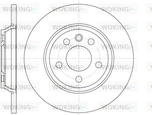 Woking D6659.00 - Brake Disc autospares.lv