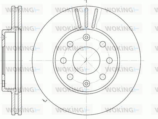 Woking D6655.10 - Brake Disc autospares.lv