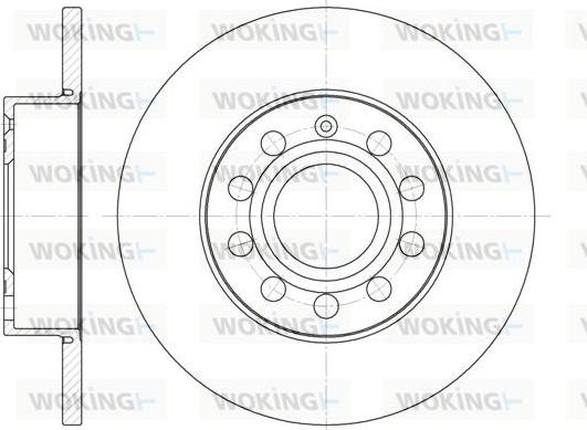 Woking D6650.00 - Brake Disc autospares.lv