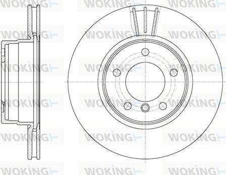 Woking D6653.10 - Brake Disc autospares.lv