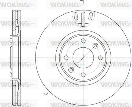 Woking D6657.10 - Brake Disc autospares.lv