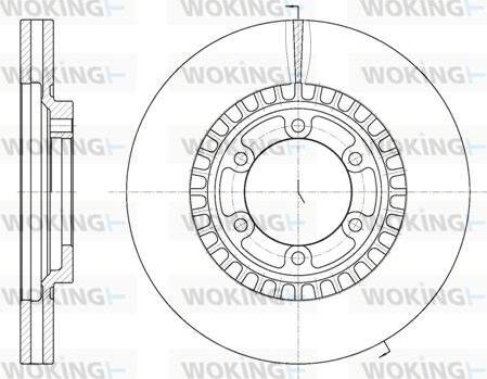 Woking D6669.10 - Brake Disc autospares.lv