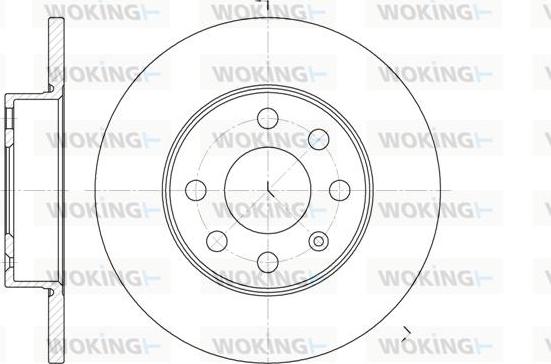 Woking D6664.00 - Brake Disc autospares.lv