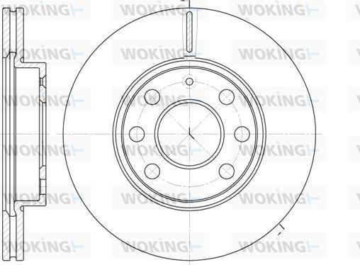 Woking D6665.10 - Brake Disc autospares.lv