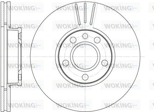 Woking D6660.10 - Brake Disc autospares.lv