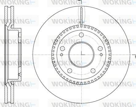 Woking D6663.10 - Brake Disc autospares.lv