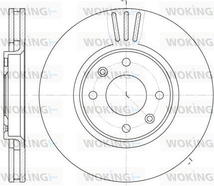 Woking D6604.10 - Brake Disc autospares.lv