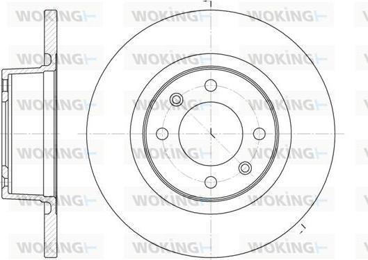 Woking D6605.00 - Brake Disc autospares.lv