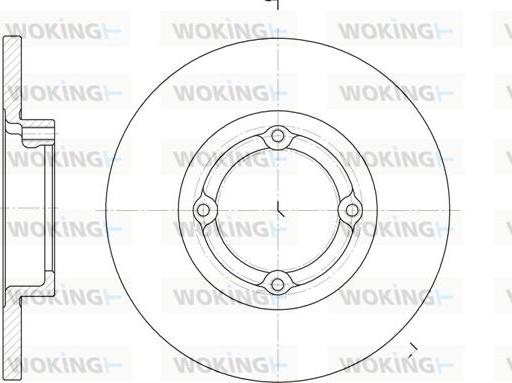 Woking D6606.00 - Brake Disc autospares.lv