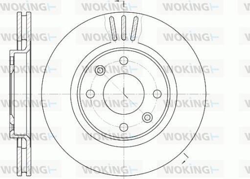 Woking D6603.10 - Brake Disc autospares.lv