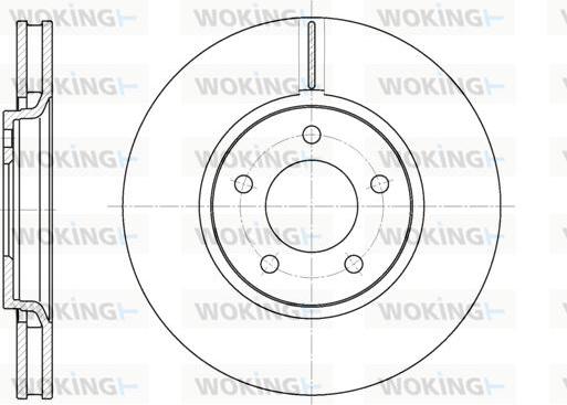 Woking D6602.10 - Brake Disc autospares.lv