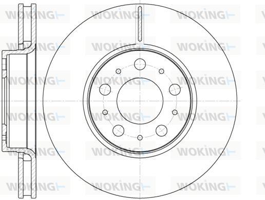 Woking D6619.10 - Brake Disc autospares.lv