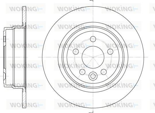 Woking D6615.00 - Brake Disc autospares.lv