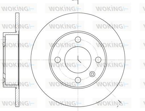 Woking D6616.00 - Brake Disc autospares.lv
