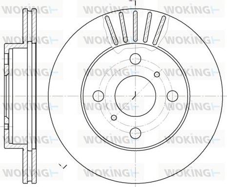 Woking D6618.10 - Brake Disc autospares.lv