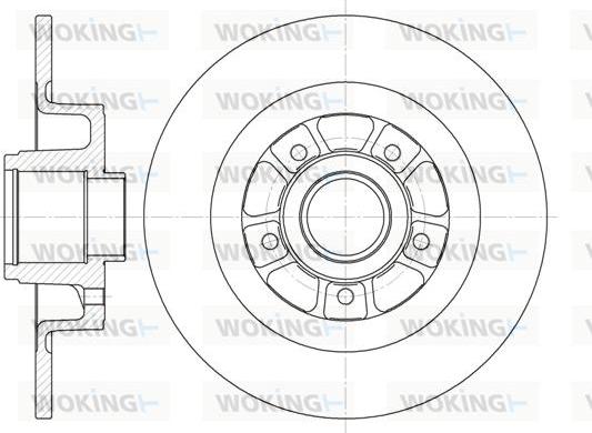 Woking D6613.00 - Brake Disc autospares.lv