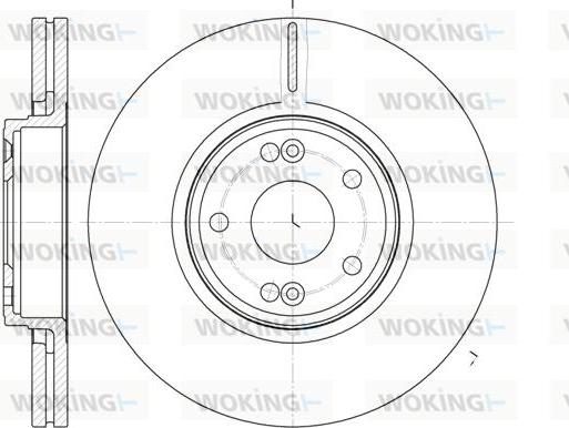 Woking D6612.10 - Brake Disc autospares.lv