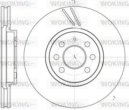 Woking D6684.10 - Brake Disc autospares.lv