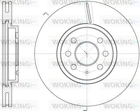 Woking D6685.10 - Brake Disc autospares.lv