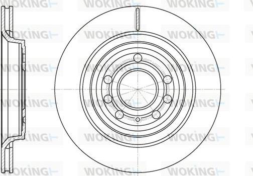 Woking D6686.10 - Brake Disc autospares.lv