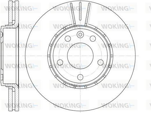 Woking D6682.10 - Brake Disc autospares.lv