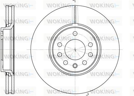 Woking D6687.10 - Brake Disc autospares.lv