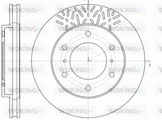 Woking D6639.10 - Brake Disc autospares.lv