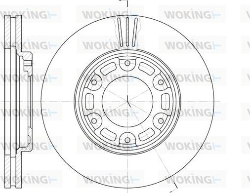 Woking D6634.10 - Brake Disc autospares.lv