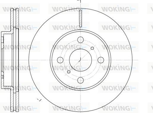 Woking D6635.10 - Brake Disc autospares.lv