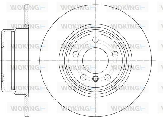 Woking D6632.00 - Brake Disc autospares.lv