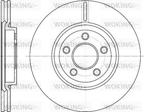 Woking D6637.10 - Brake Disc autospares.lv