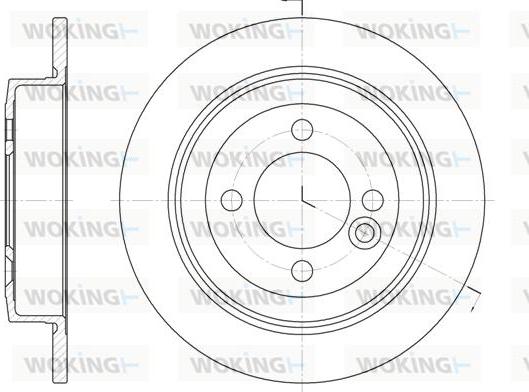 Woking D6629.00 - Brake Disc autospares.lv