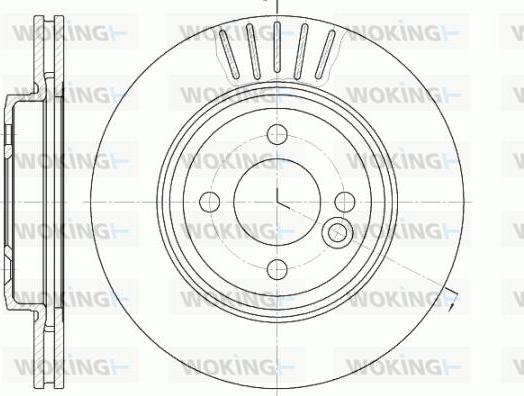 Woking D6624.10 - Brake Disc autospares.lv