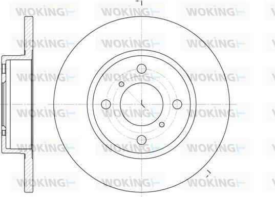 Woking D6621.00 - Brake Disc autospares.lv