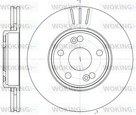 Woking D6622.10 - Brake Disc autospares.lv