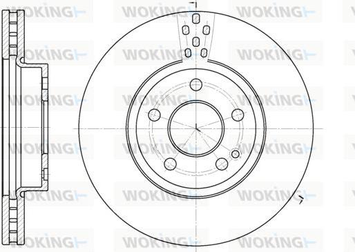 Woking D6679.10 - Brake Disc autospares.lv