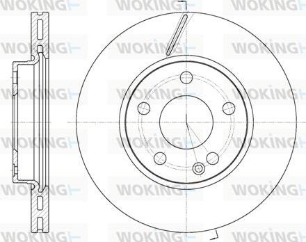 Woking D6675.10 - Brake Disc autospares.lv